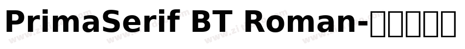 PrimaSerif BT Roman字体转换